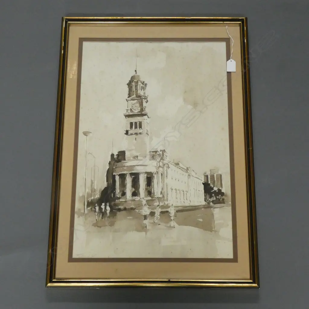 GASTON DE VEL MONOCHROME W/C AUCKLAND TOWN HALL Image 1++