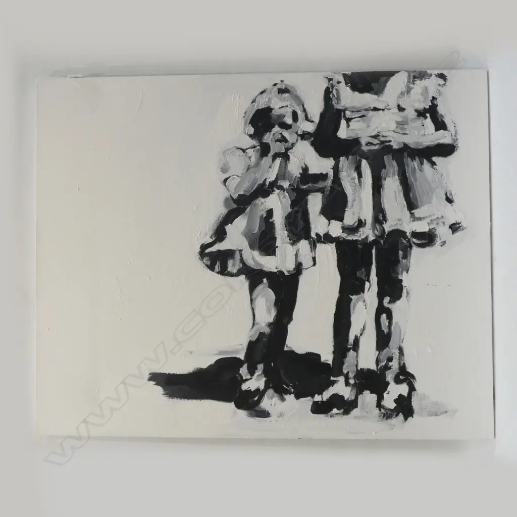 TANIA STEVENS B/W ABSTRACT ACRYLIC 800x1000mm Image 1++