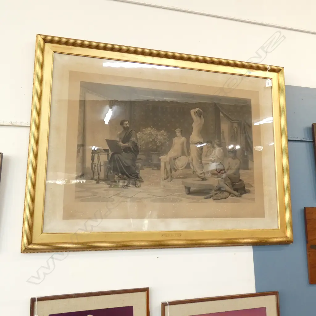 PR LG EDWIN LONG GILT FRAMED PRINTS; 'THE CHOSEN FIVE' & 'THE SEARTH AFTER BEAUTY' 840 X 580MM Image 1++