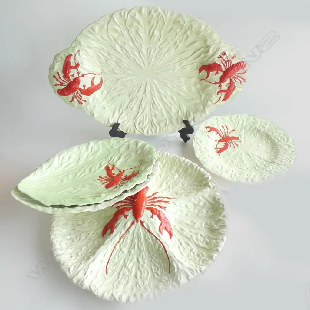 FIVE CARLTON WARE LOBSTER PLATES & PLATTERS INC 1 X L 440MM 1 DIA 340MM Image 1++