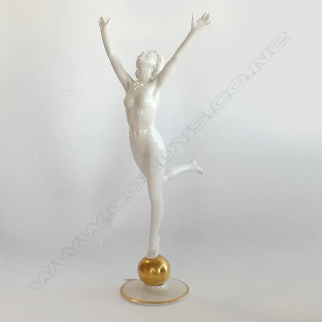 HUTCHENREUTHER NAKED DANCING LADY FIGURE H.320MM Image 1++