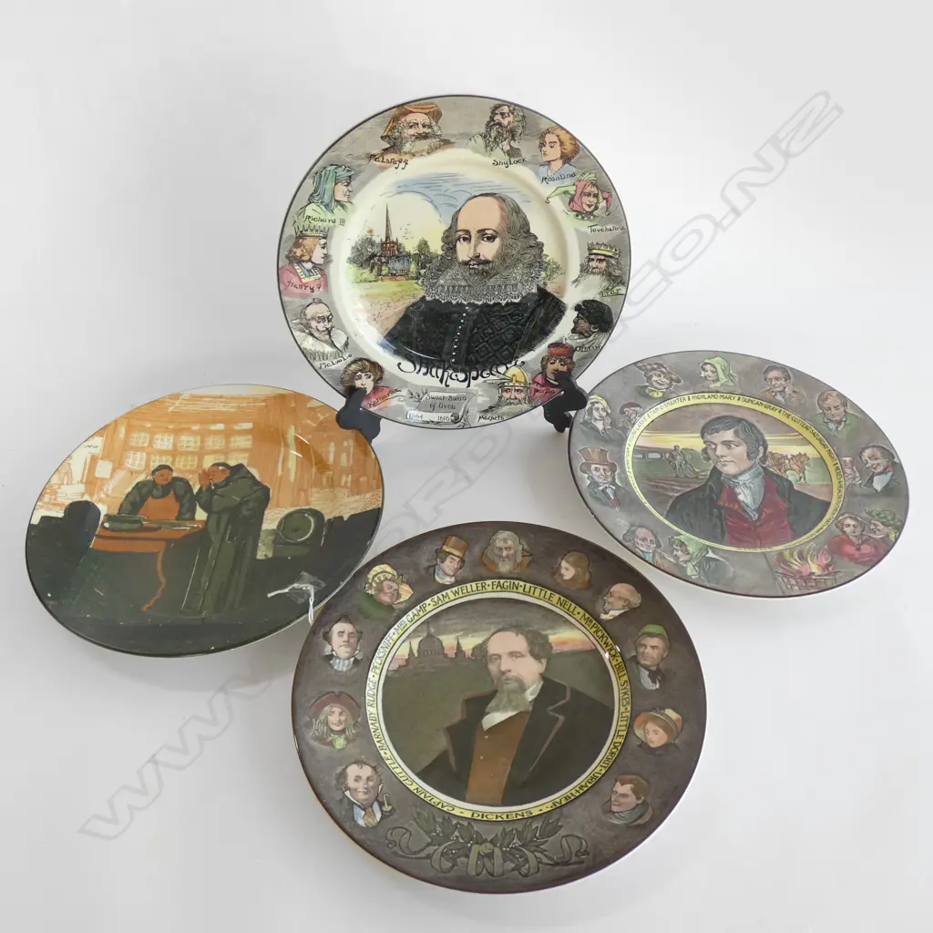 FOUR ROYAL DOULTON SERIES WARE PLATES - DIA  260MM Image 1++