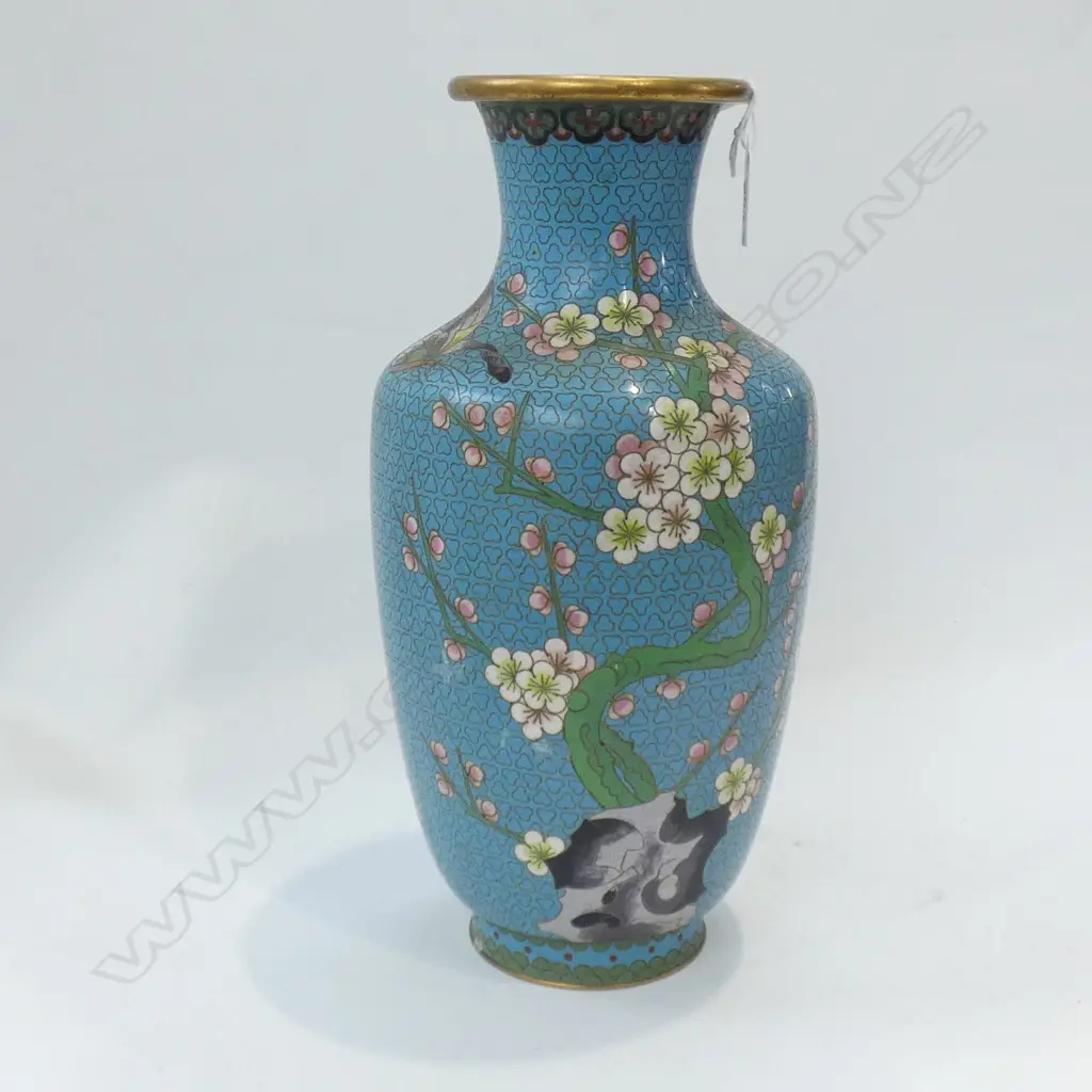 CHERRY BLOSSOM CLOISONNE VASE H.320mm Image 1++