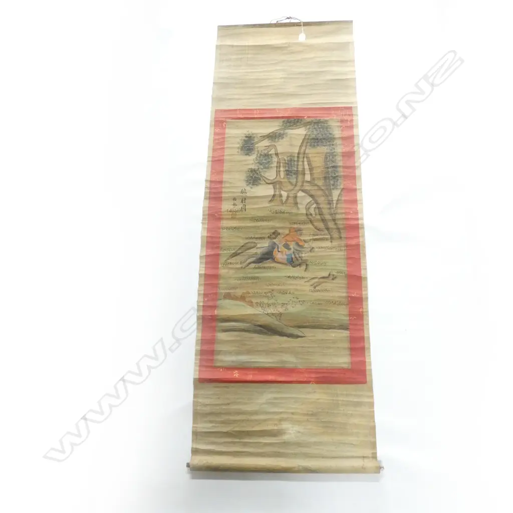 ORIENTAL SCROLL; HUNTING SCENE Image 1++