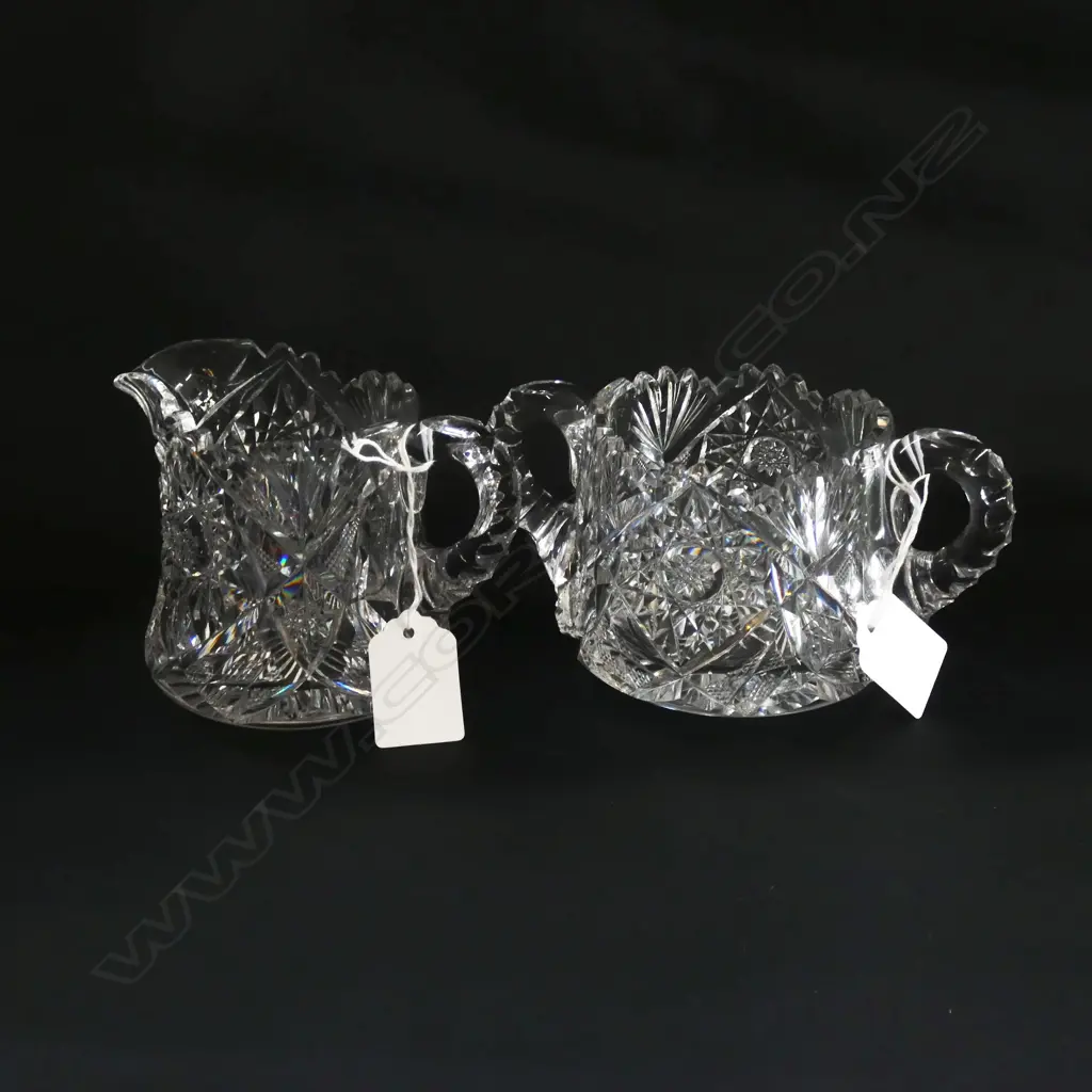 QUALITY HANDCUT CRYSTAL SUGAR & CREAM Image 1++