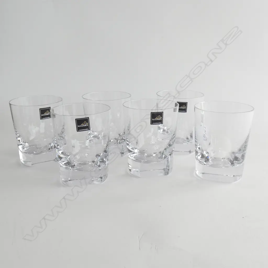 SET 6 ROGASKA 'MANHATTAN' WHISKEY TUMBLERS DOF Image 1++