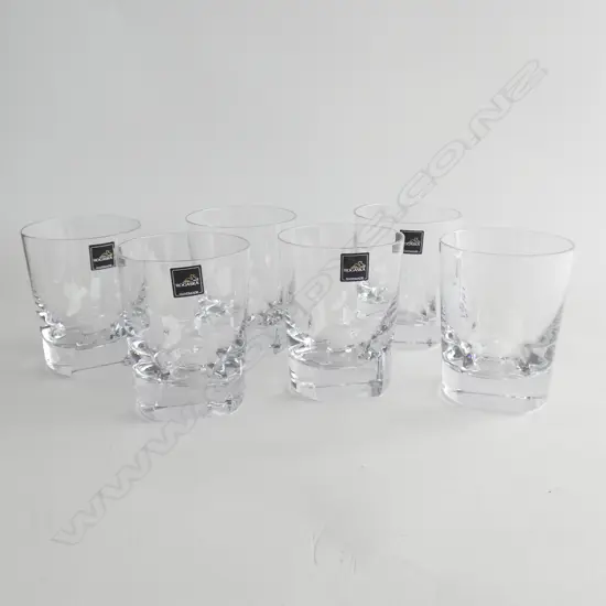 SET 6 ROGASKA 'MANHATTAN' WHISKEY TUMBLERS DOF