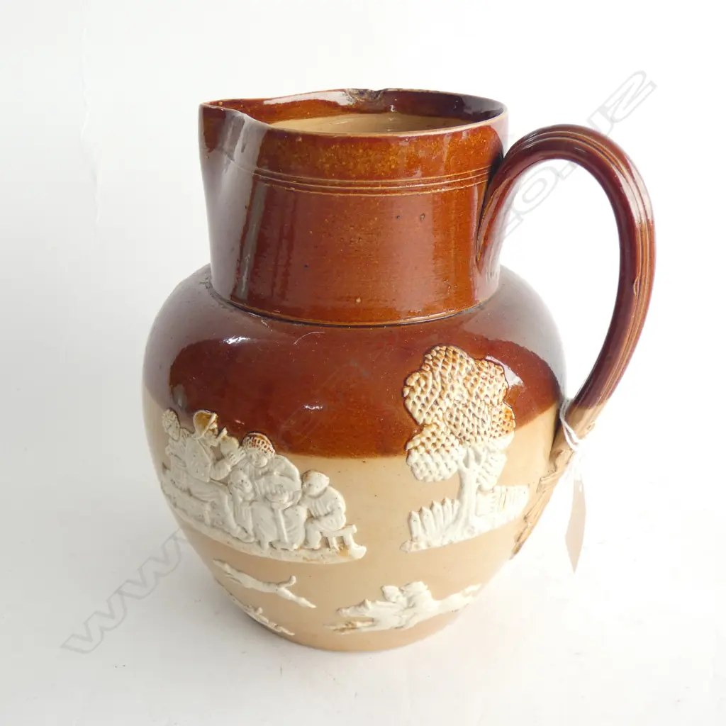 ROYAL DOULTON LAMBETH JUG H. 200MM OLD FLAT CHIP TO RIM Image 1++