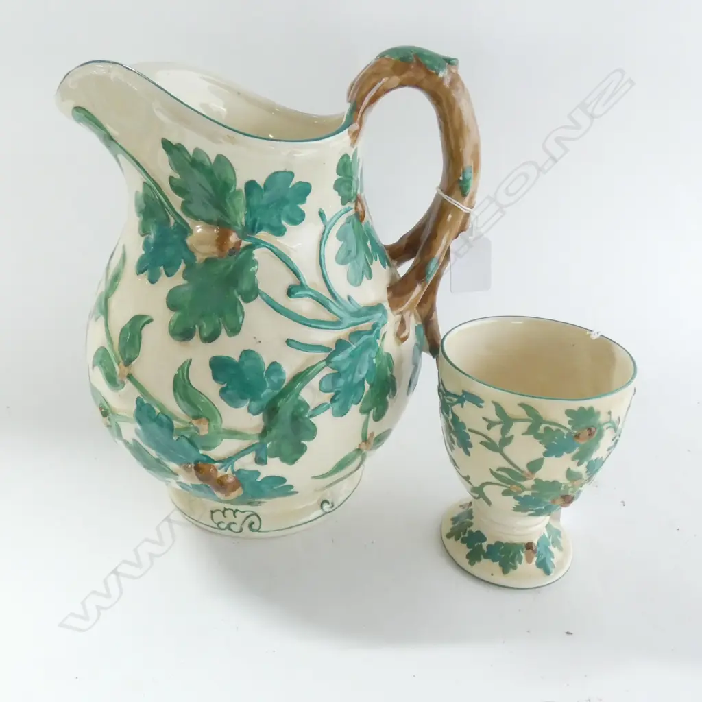 MASONS IRONSTONE LARGE JUG & BEAKER, OAK PATTERN Image 1++