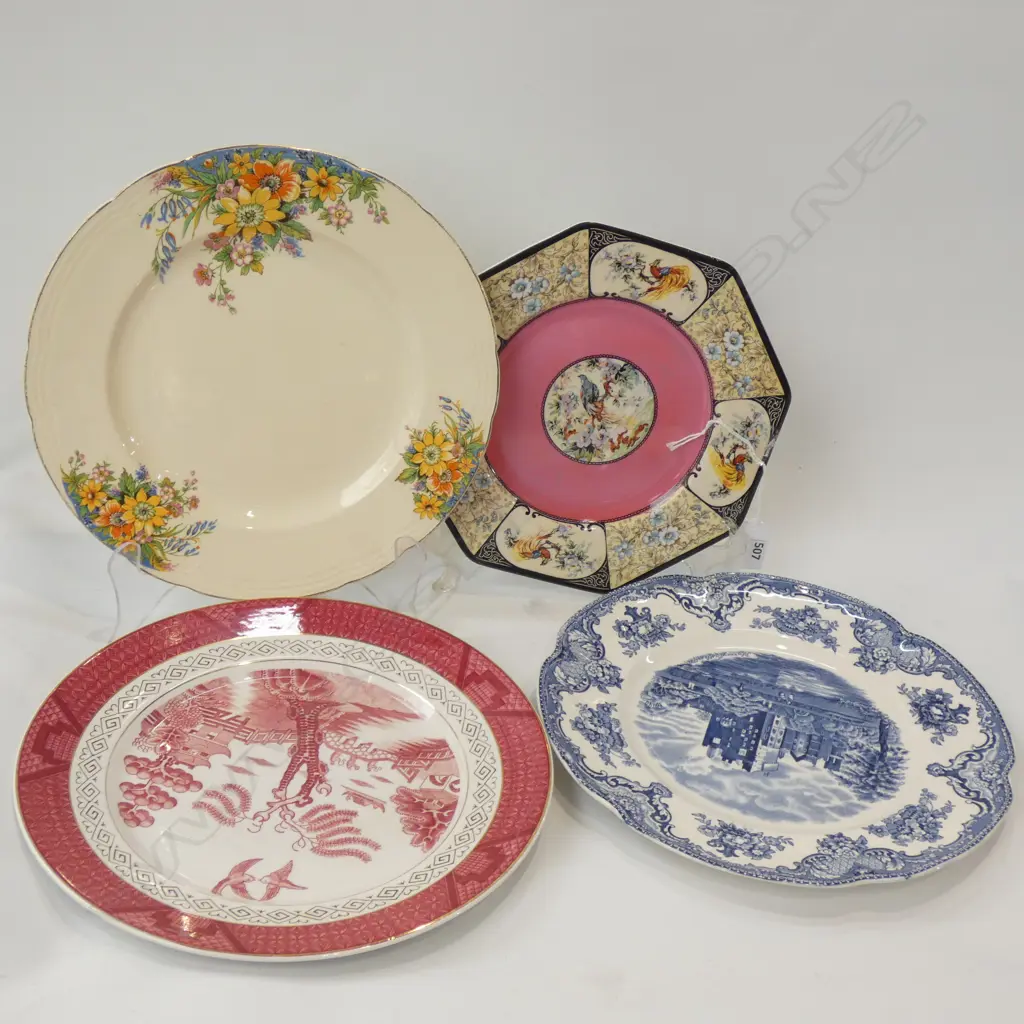 4 OLD ENGLISH PLATES. Image 1++