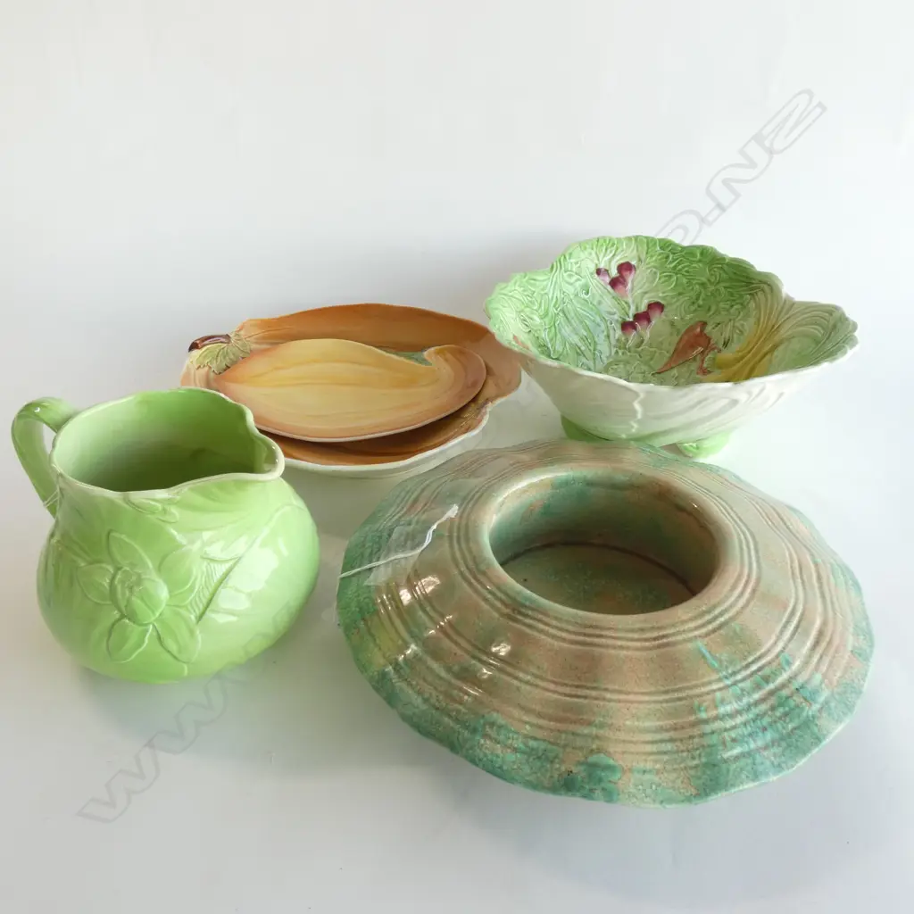 5 PCS ROYAL WINTON; JUG / 2 DISHES / FLOAT VASE (DIA 280MM) / LG BOWL  Image 1++