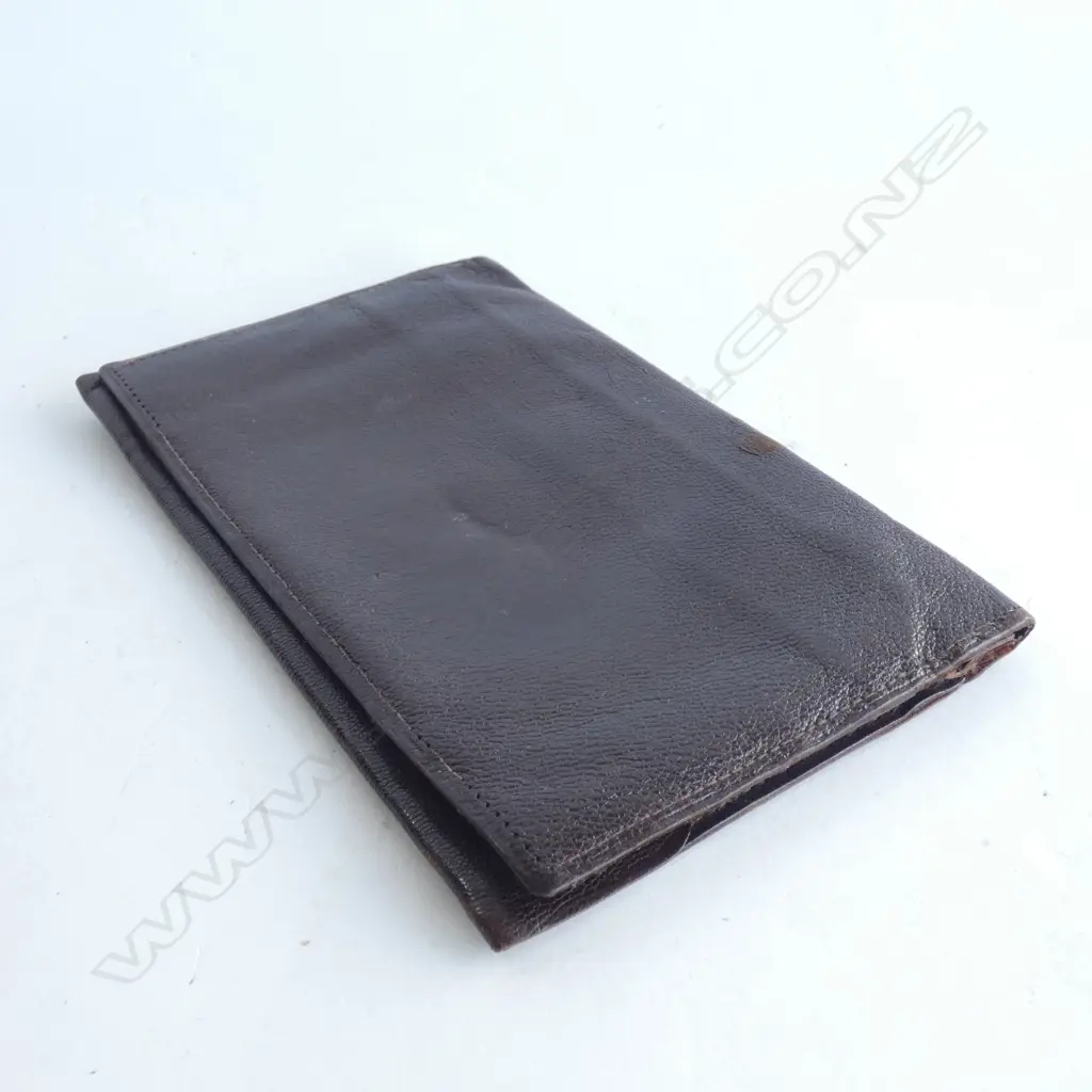 VINTAGE BROWN ASTRA MOROCCAN LEATHER MONEY POUCH L 170MM Image 1++