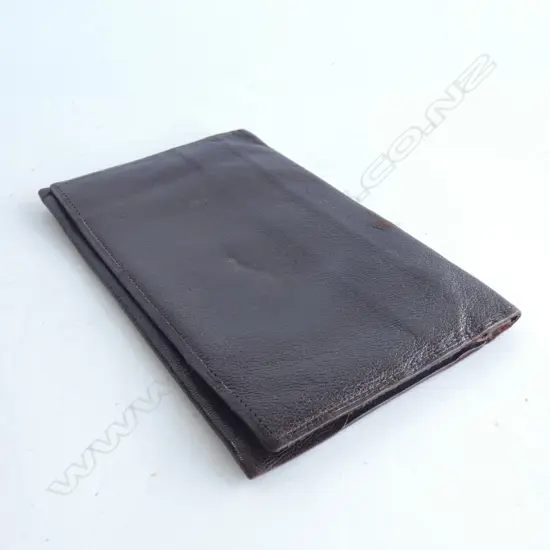 VINTAGE BROWN ASTRA MOROCCAN LEATHER MONEY POUCH L 170MM