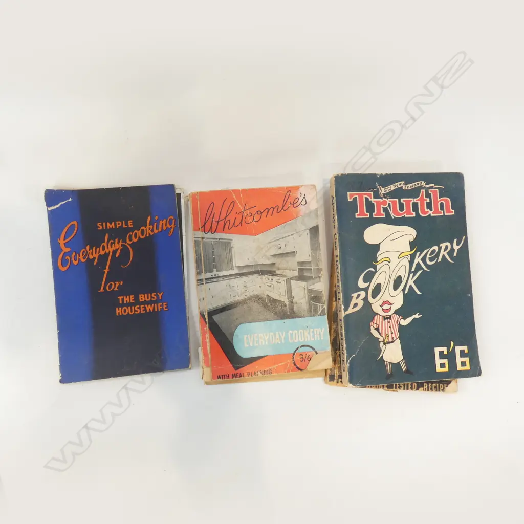 6 VINTAGE COOKBOOKS MARMITE/ NZ TRUTH ETC Image 1++