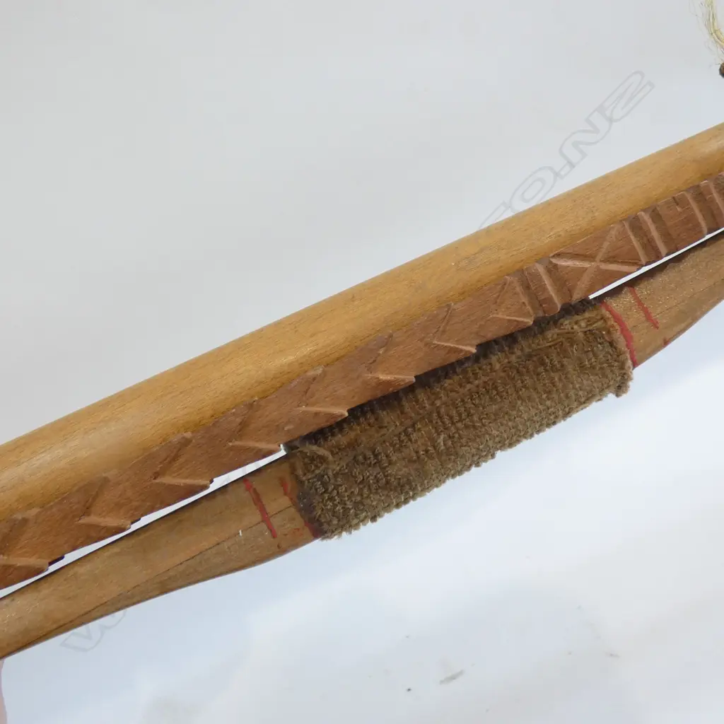 3 ITEMS; SLAZENGER BOW / POOL CUE & WOODEN SPEAR  Image 1++