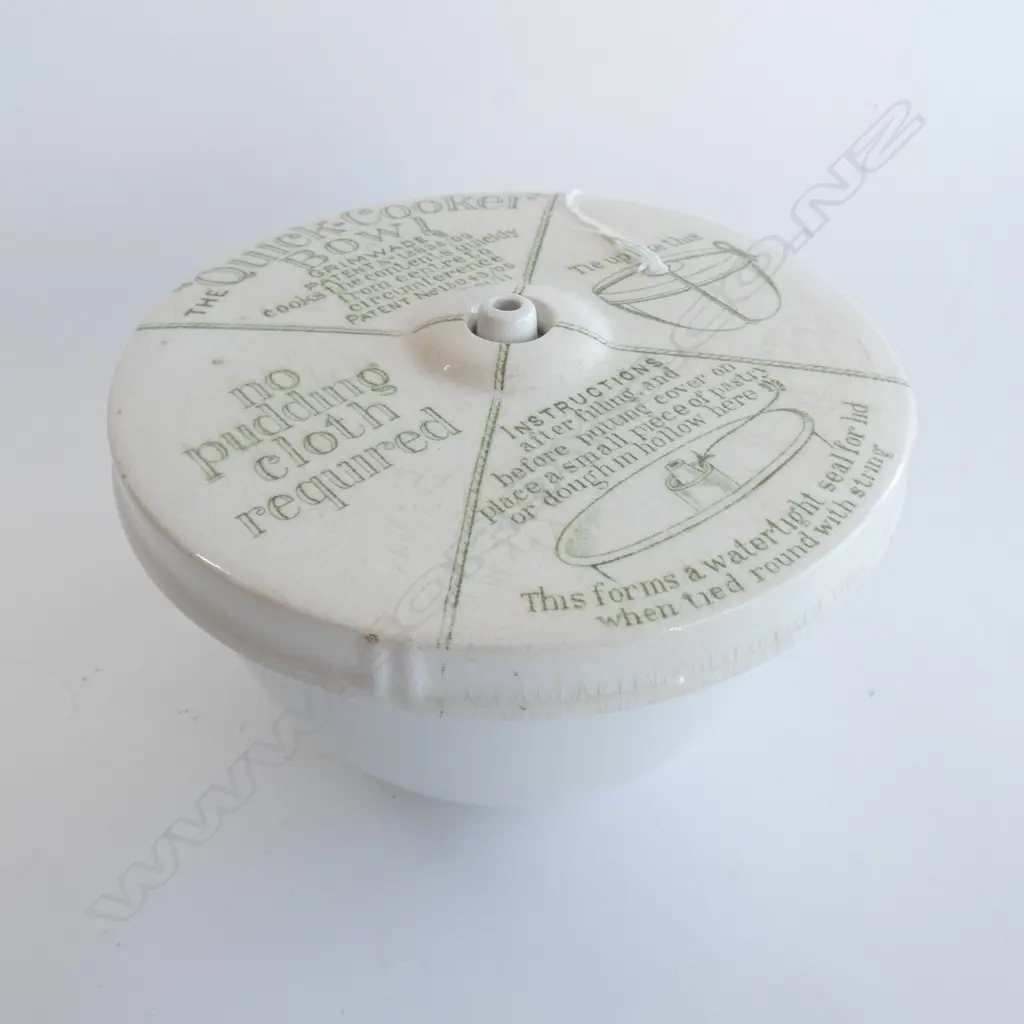 VINTAGE GRIMWADES QUICK COOKER PUDDING BOWL - SOME DARK CRAZING DIA 180MM Image 1++