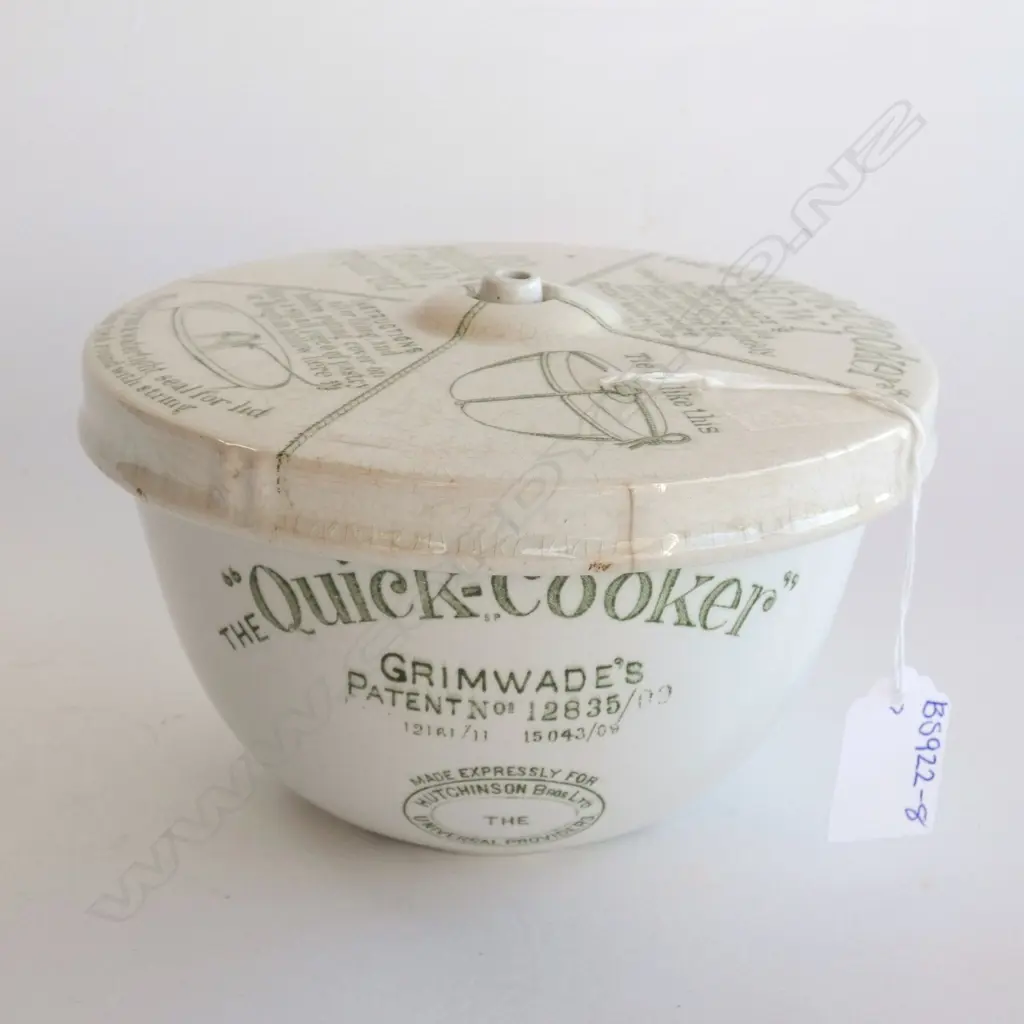 VINTAGE GRIMWADES QUICK COOKER PUDDING BOWL - SOME DARK CRAZING DIA 180MM Image 1++