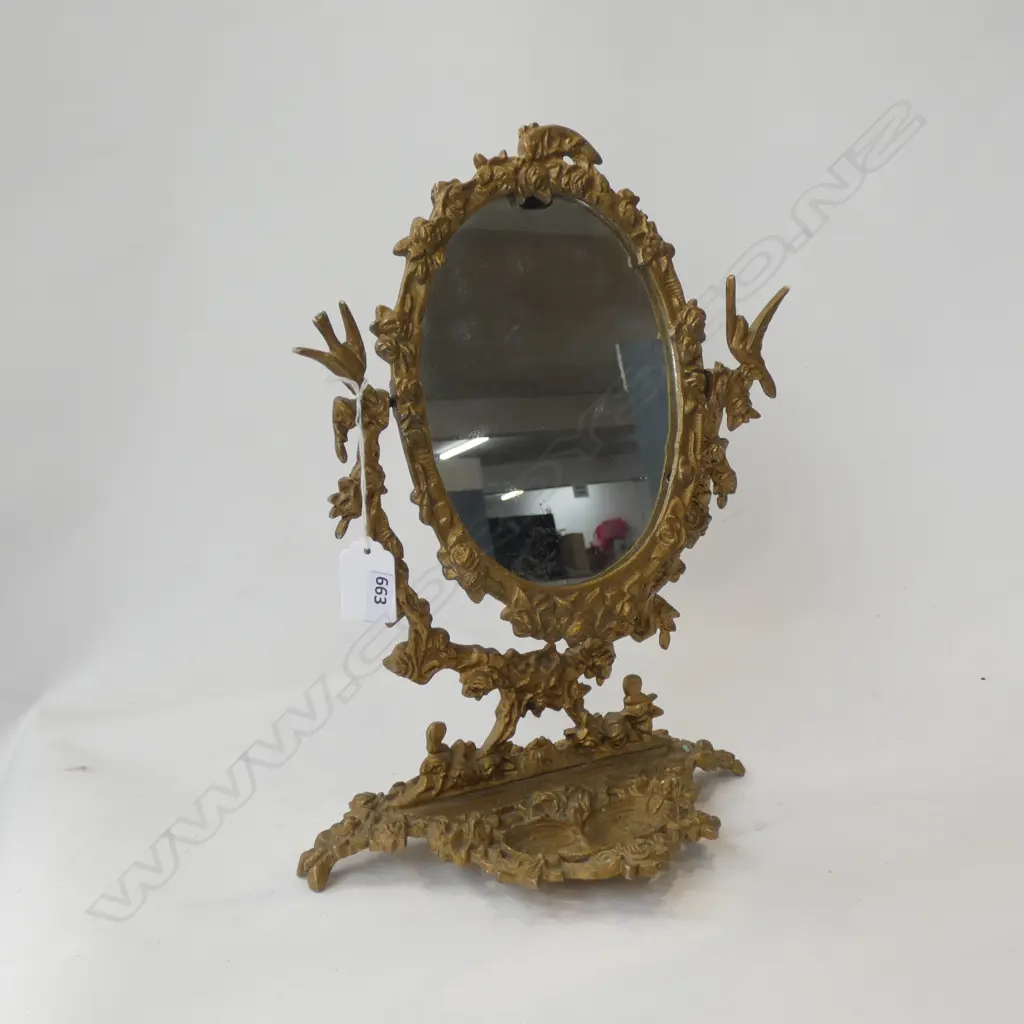 BRASS MIRROR H.320mm Image 1++