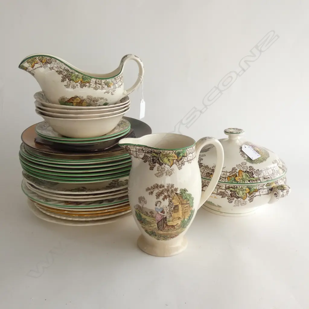 BOX LOT ASST. CERAMICS INCL. SPODES BYRON Image 1++