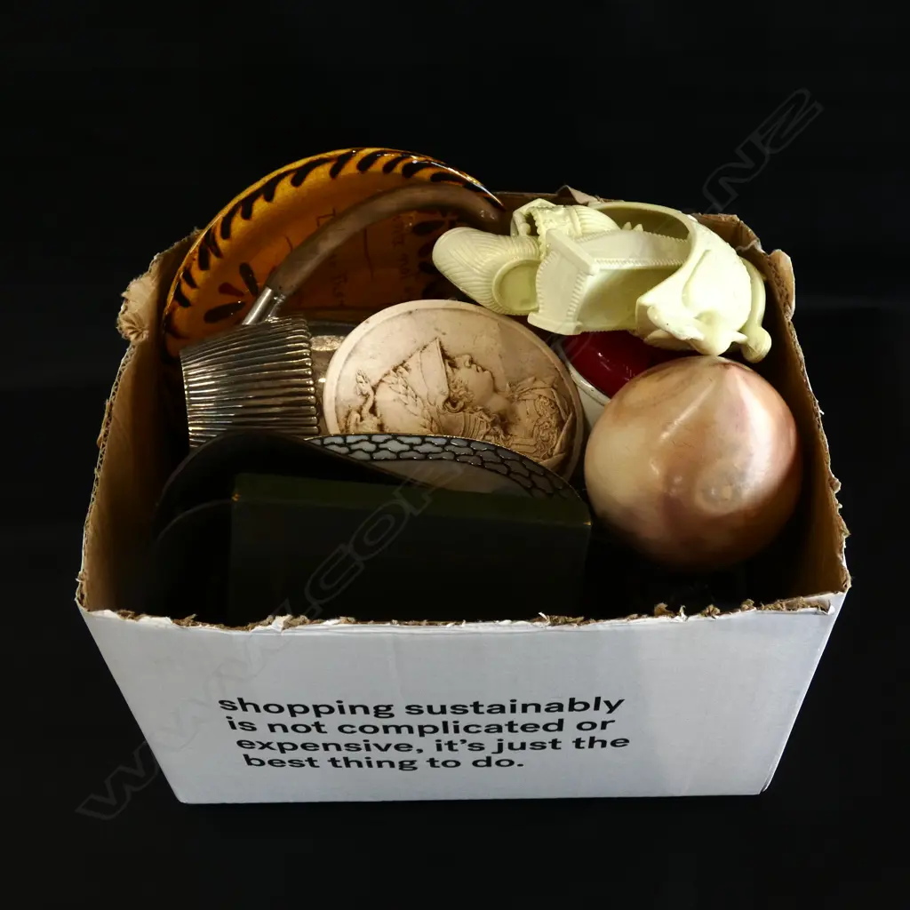 BOX MISC;  OLD CARD GAME / PLATE/ TOOLS  KITCHENALIA/ SILVER PLATE ETC.. Image 1++