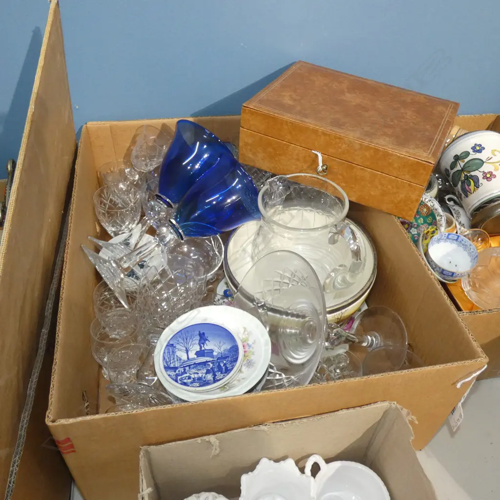 BOX LOT ASST. CRYSTAL ETC Image 1++