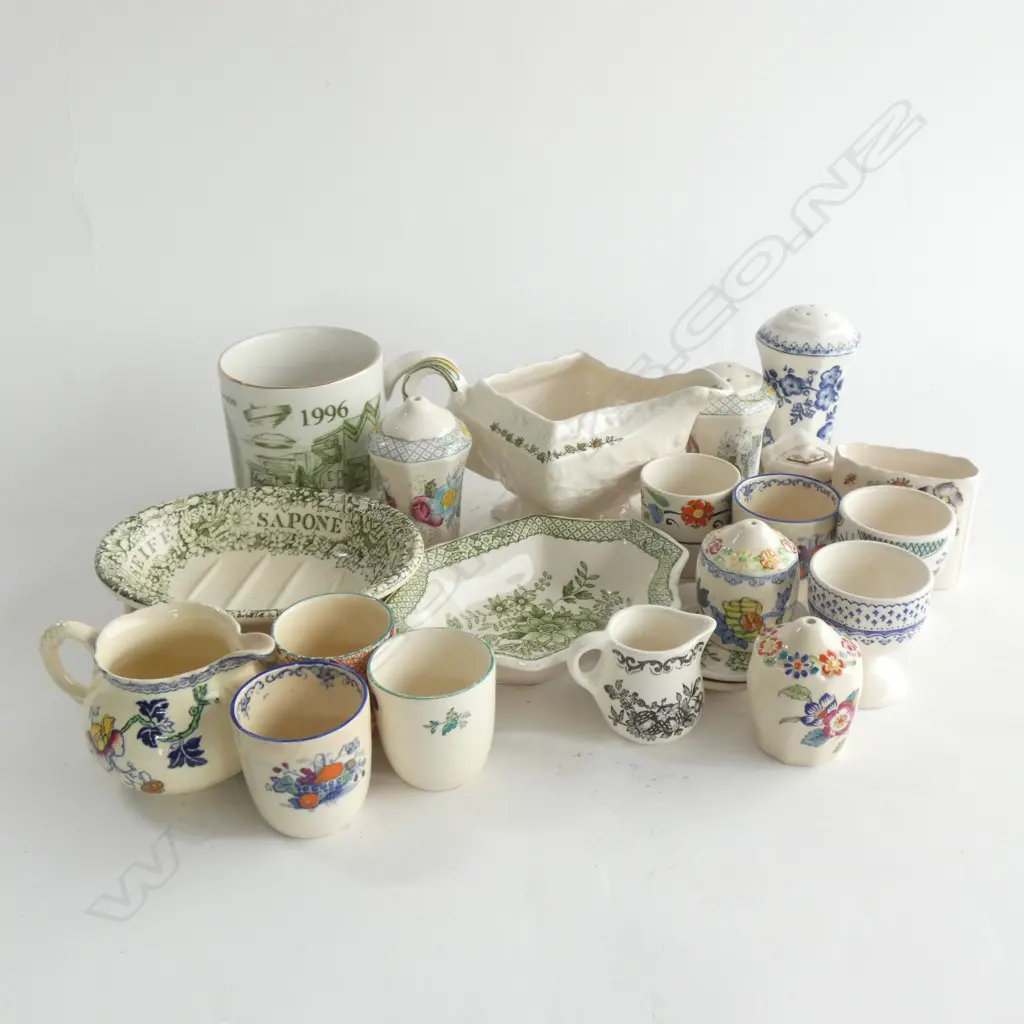 MASON IRONSTONE BOX OF 20PLUS CONDERMENTS DISHES JUGS ETC Image 1++