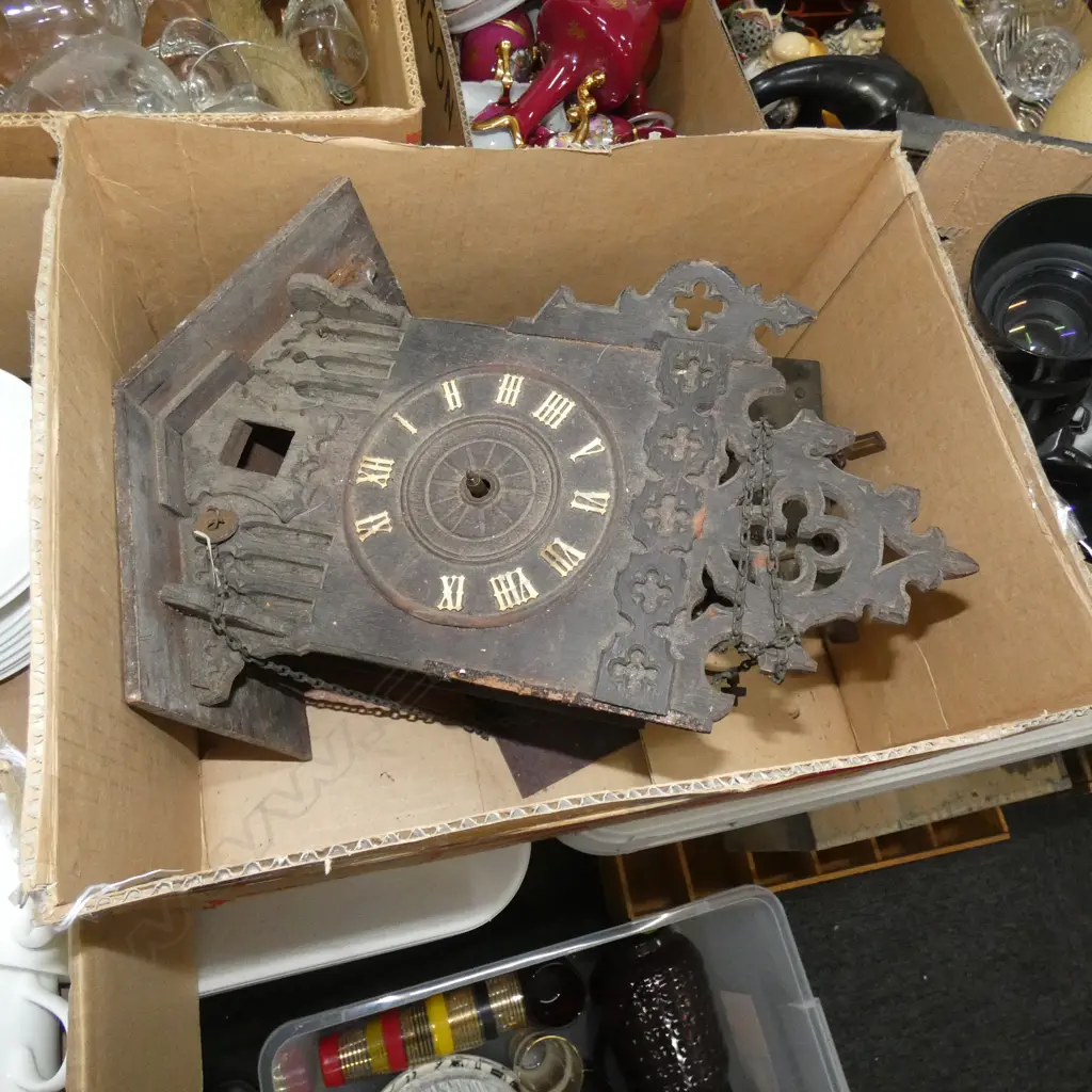 OLD WOODEN CUCKOO CLOCK  Image 1++