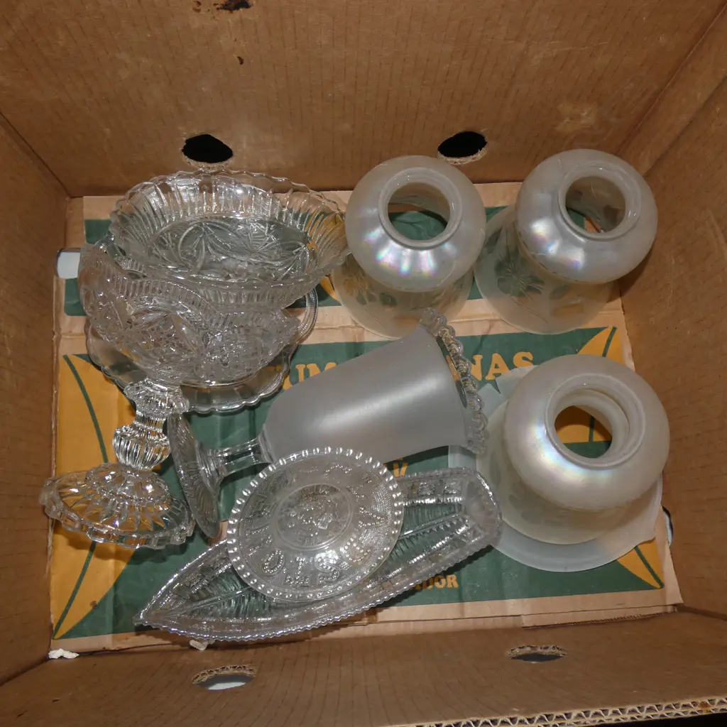 BOX LOT BOOKS, CUTLERY, CERAMIC ETC Image 1++