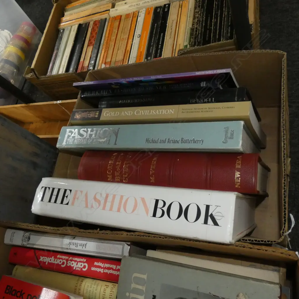 BOX LOT BOOKS; FASHION INTEREST Image 1++