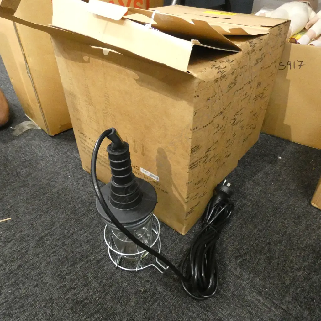 3 BOXES OF 3 HANGING CAGE LIGHTS...ALL NEW IN BOXES Image 1++