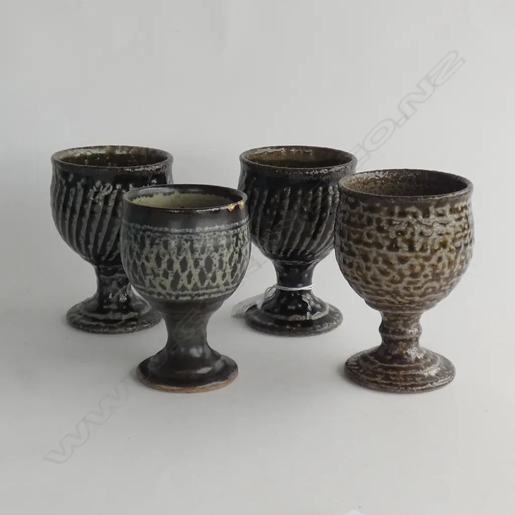 4 MIREK SMISEK GOBLETS (1 w. CHIPS) H.115mm Image 1++