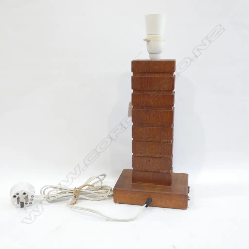 WOODEN LAMP BASE H.365mm Image 1++