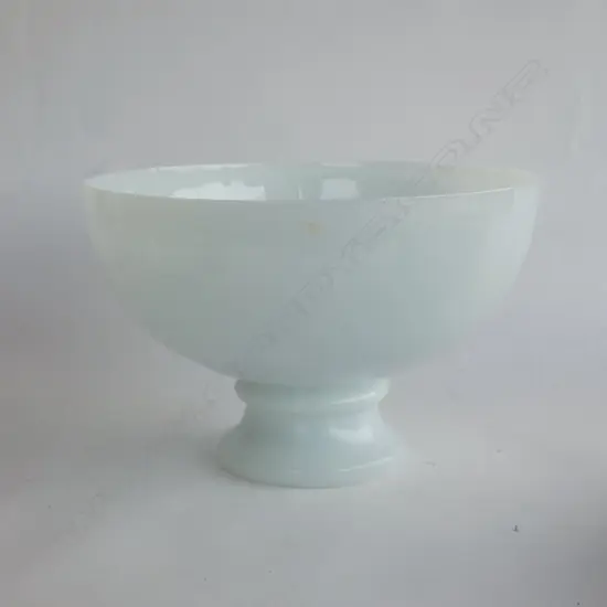 LG VINTAGE WHITE GLASS CEILING LIGHT DIA  295MM