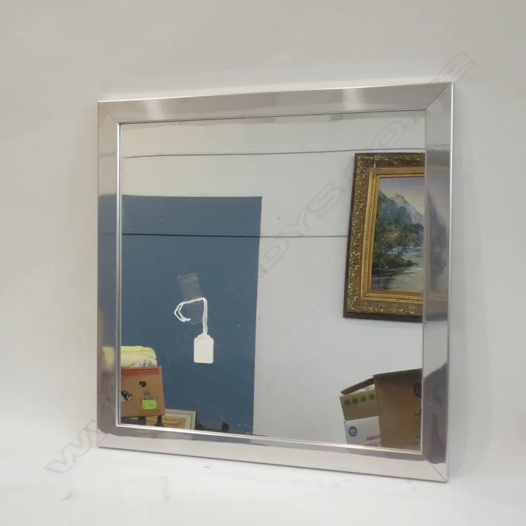 SQUARE SILVER MIRROR 450mm sq Image 1++
