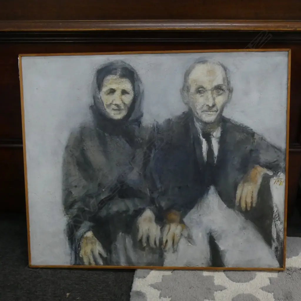 NATASA ZAFABRIA 'COPPIA' OIL 700x850mm Image 1++