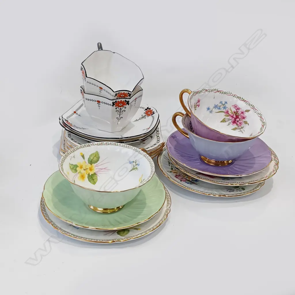 3 SHELLEY TRIOS + PR DUOS + 5 PLATES Image 1++