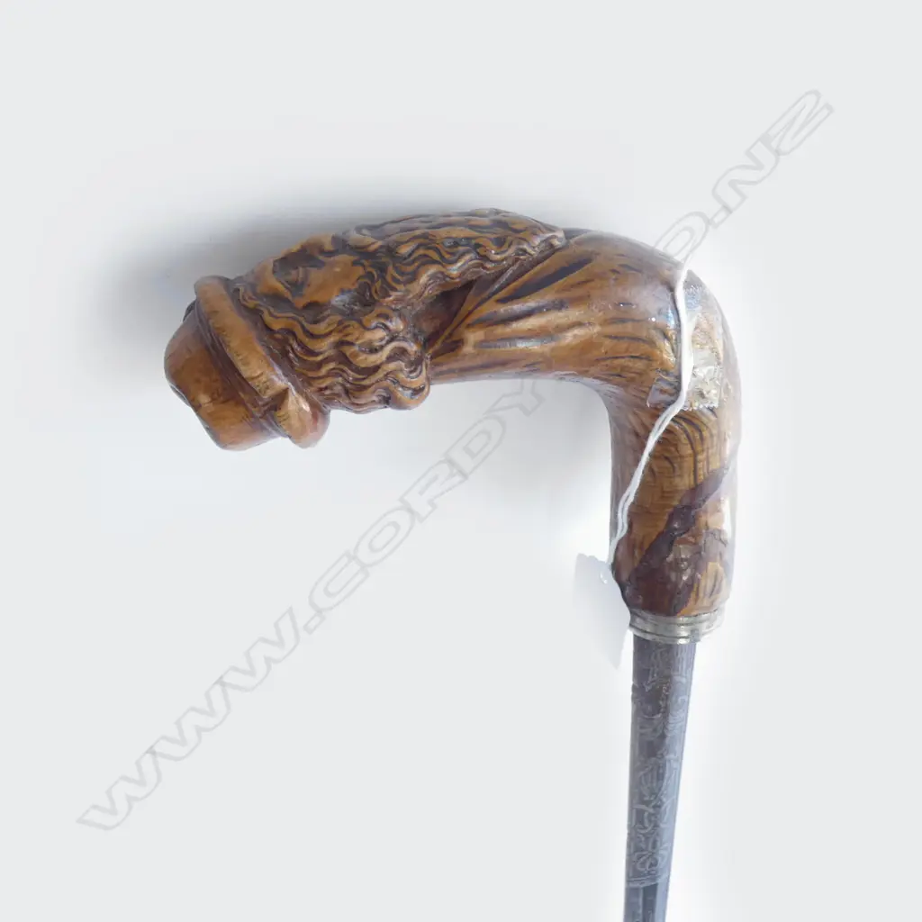 19THC SWORD WALKING STICK LATER SCABBARD Image 1++
