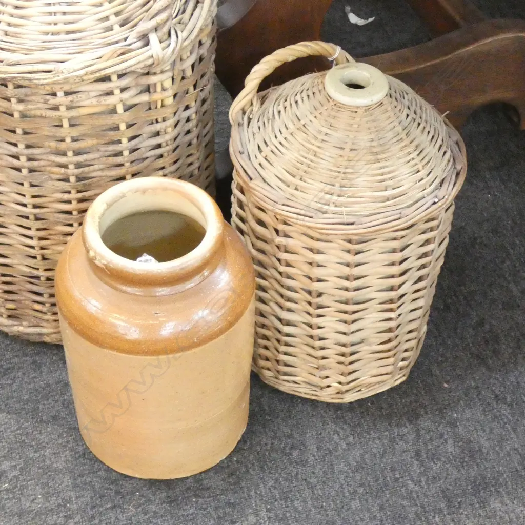 CANE BOUND STONEWARE KEG AND STONEWARE KEG Image 1++