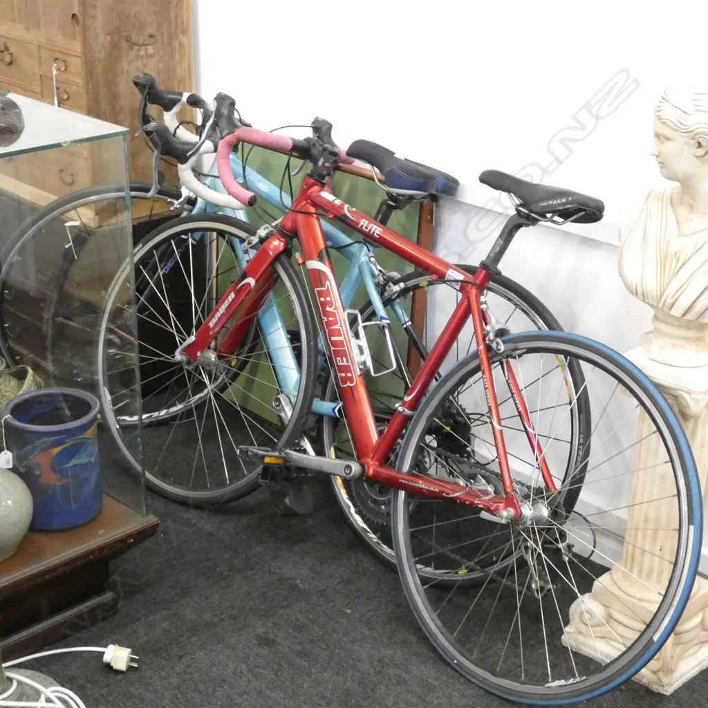 2 ADULT CARBON FIBRE RACING BIKES; KONA & BAUER Image 1++