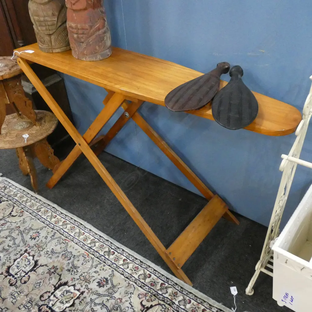 OLD WOODEN IRONING BOARD  Image 1++