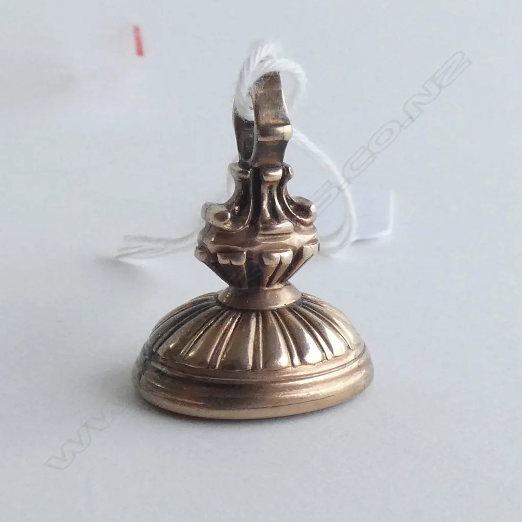 (17742) VICTORIAN GILT FOB SEAL CARNELIAN PANEL Image 1++