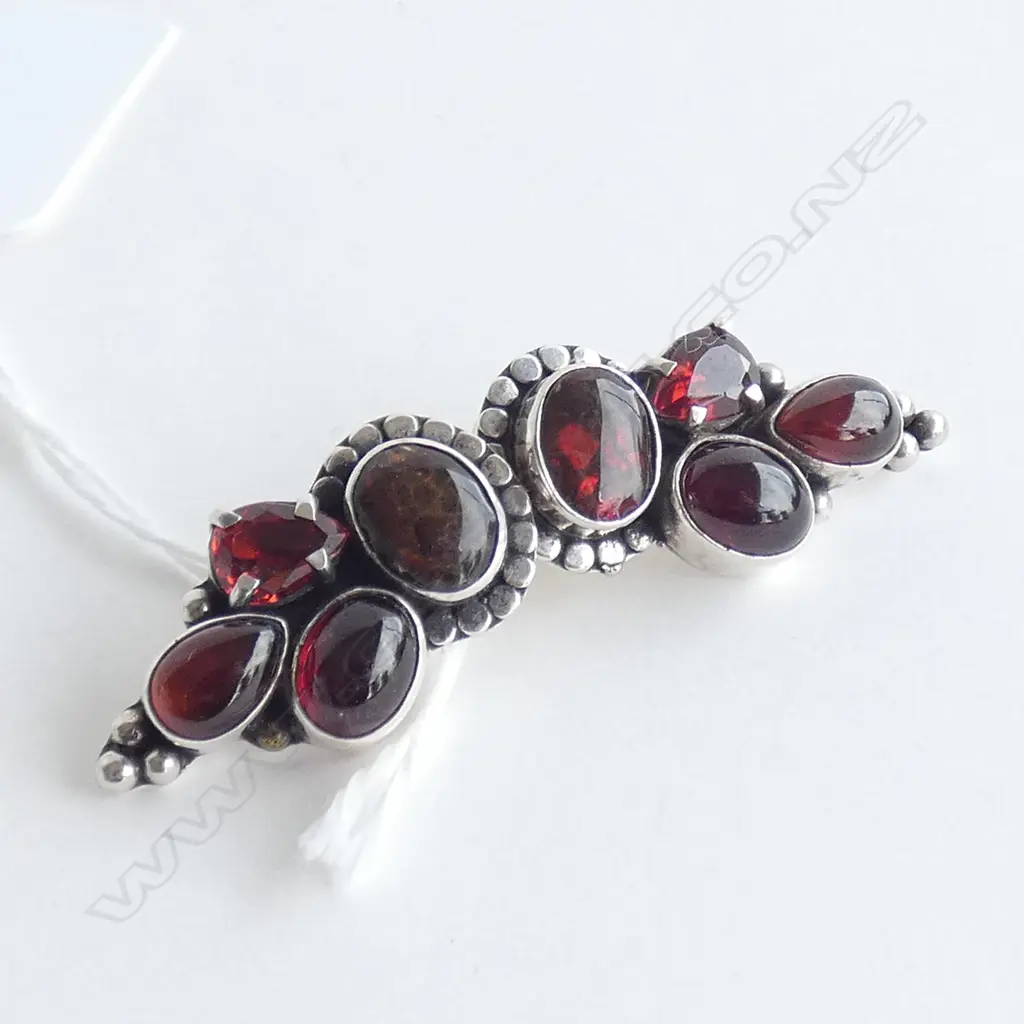 Amy Kahn Russell carnelian garnet sterling silver post earrings Image 1++