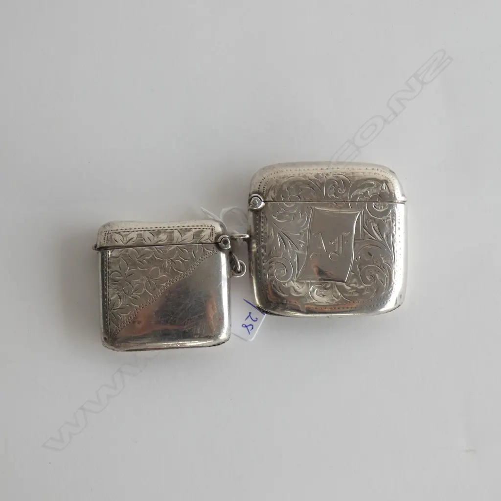 2 STG SILVER VESTAS; CHESTER 1919 + B'HAM 1915 53 GRAMS Image 1++