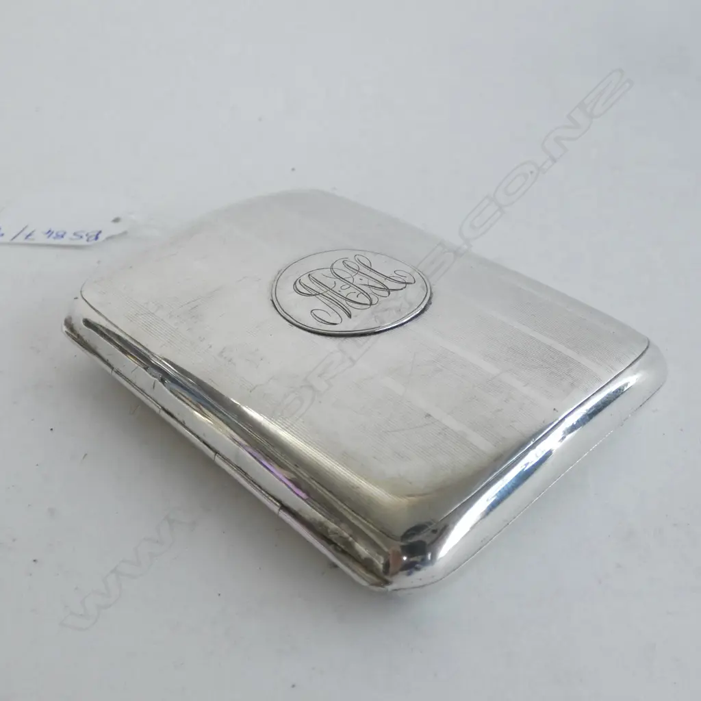STG SILVER CIGARETTE CASE CHESTER 1911 122 GRAMS Image 1++