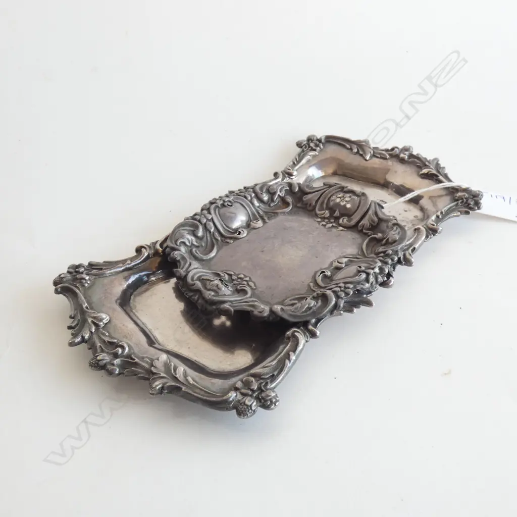 2 SILVER TRAYS; RUSSIAN 840 145 GRAMS + STG B'HAM 25 GRAMS Image 1++