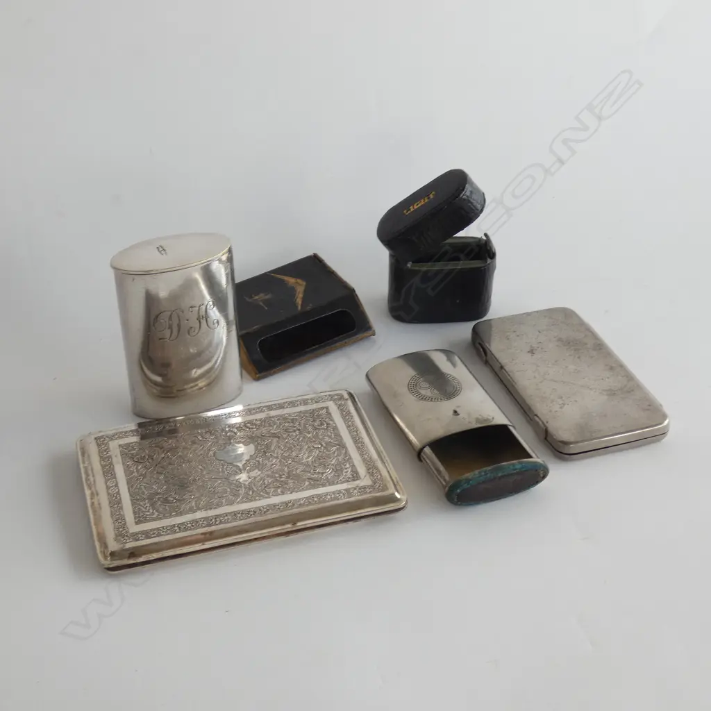 4 EP CONTAINERS; VESTAS ETC + LIGHTER & ORIENTAL MATCHES HOLDER Image 1++