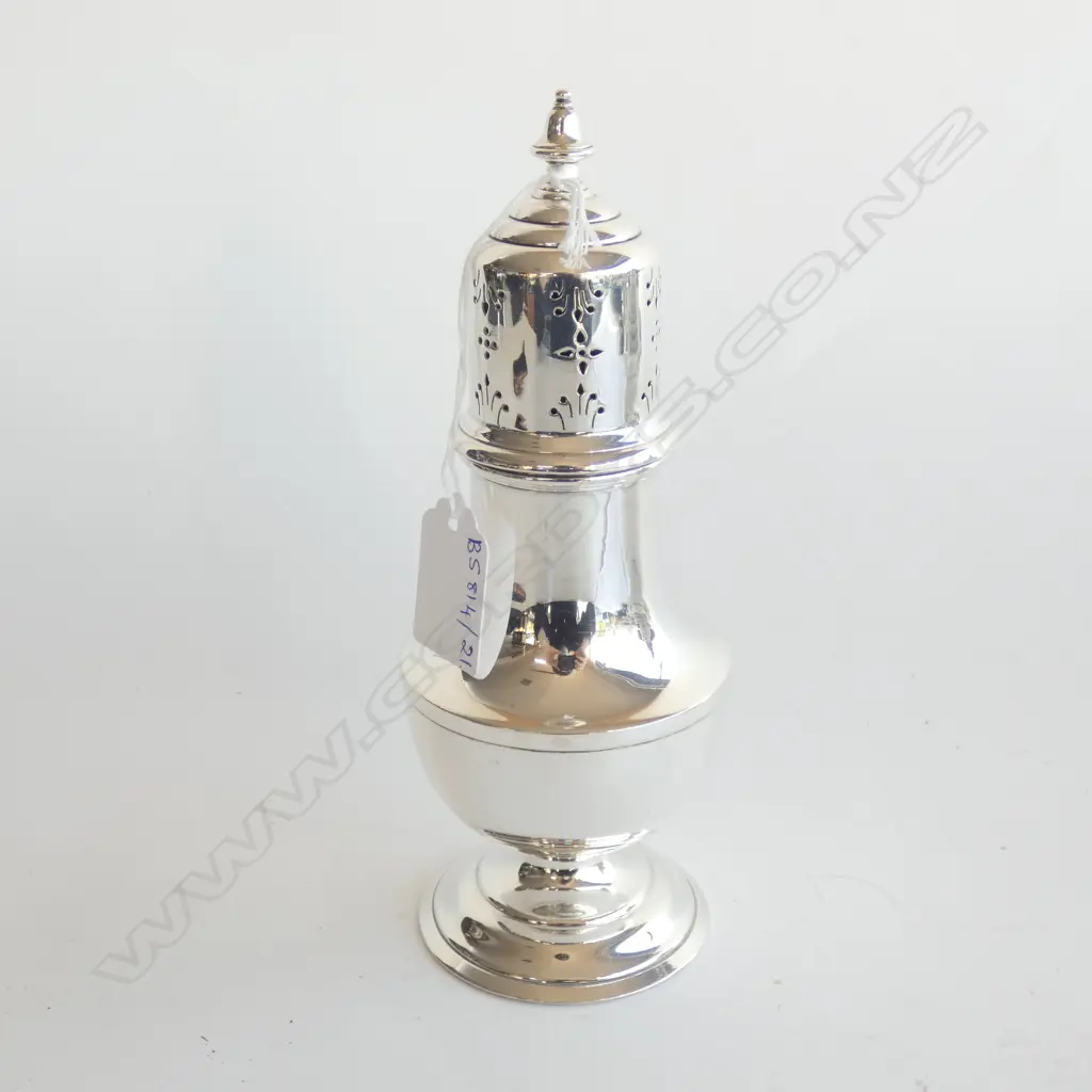 STG SILVER SUGAR CASTER, LONDON 1937 165 GRAMS Image 1++