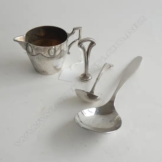 3 PIECES OF WMF AND EP SAUCE LADLE, INC. WMF SEAL