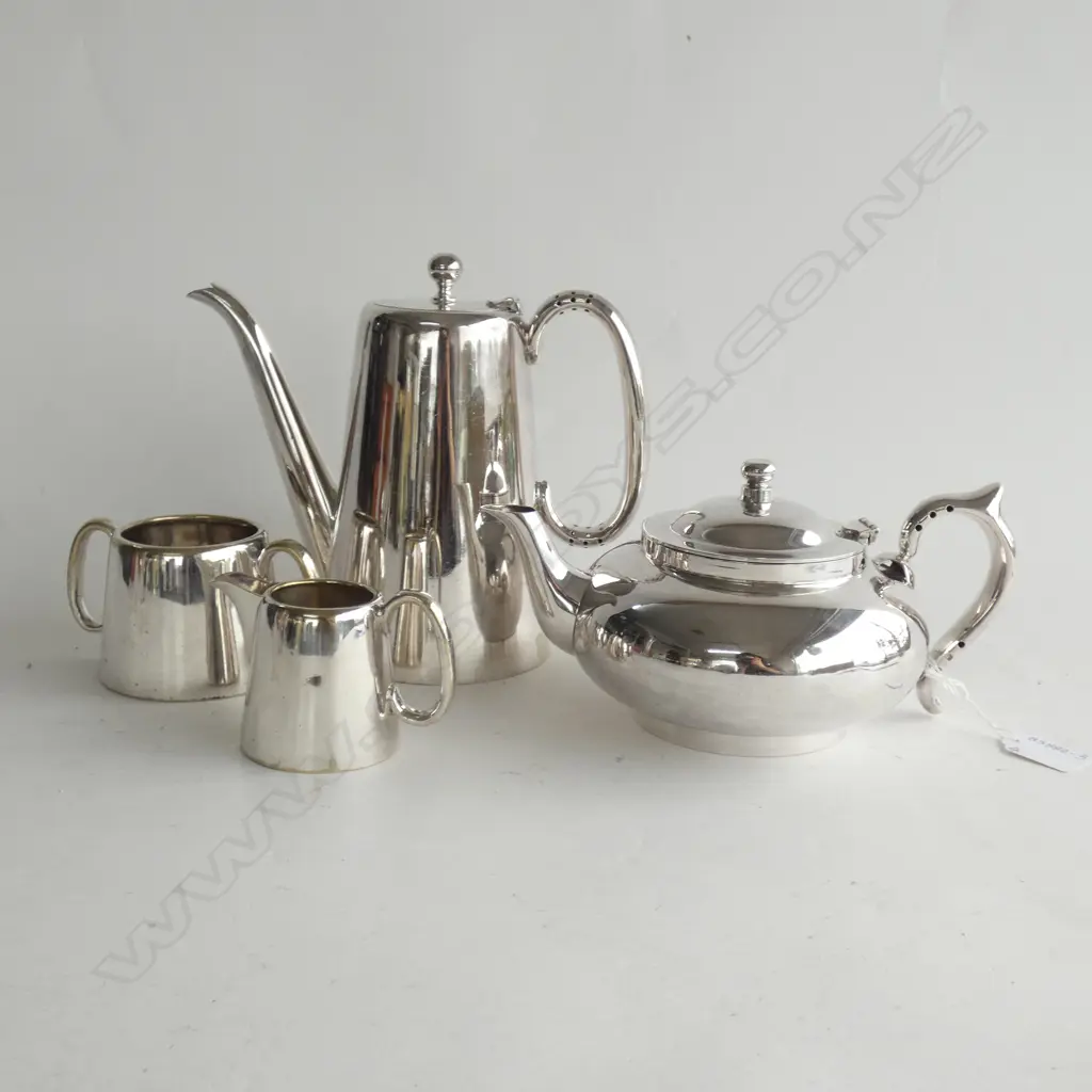 1927 PATENT ROBUR 'PERFECT TEAPOT' w INFUSER + 3 PCE COFFEE SET (COFFEE POT/ JUG & BOWL) Image 1++