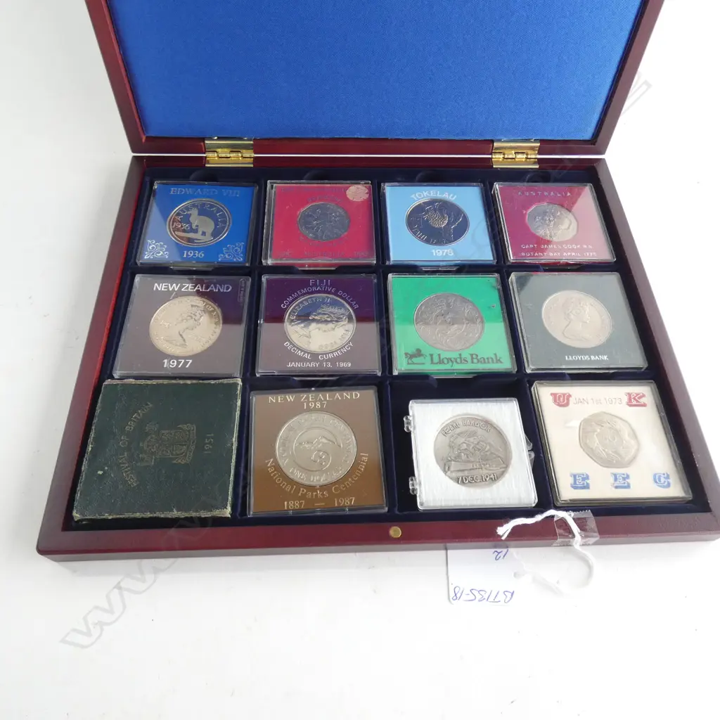 12 UNC COINS NZ $1. ETC AUSTRALIA 1936 EDW VIII CROWN ETC Image 1++